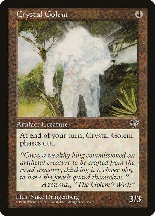 Crystal Golem Card Front