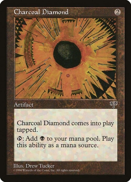 Charcoal Diamond Card Front