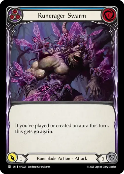 Runerager Swarm - Blue Card Front