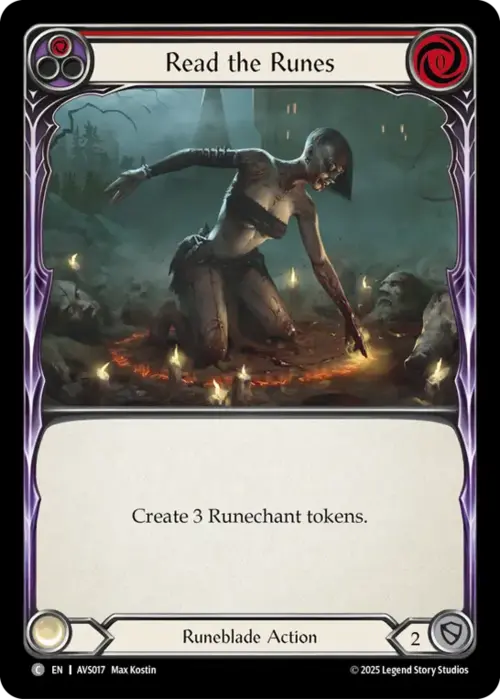 Read the Runes - Red Card Front