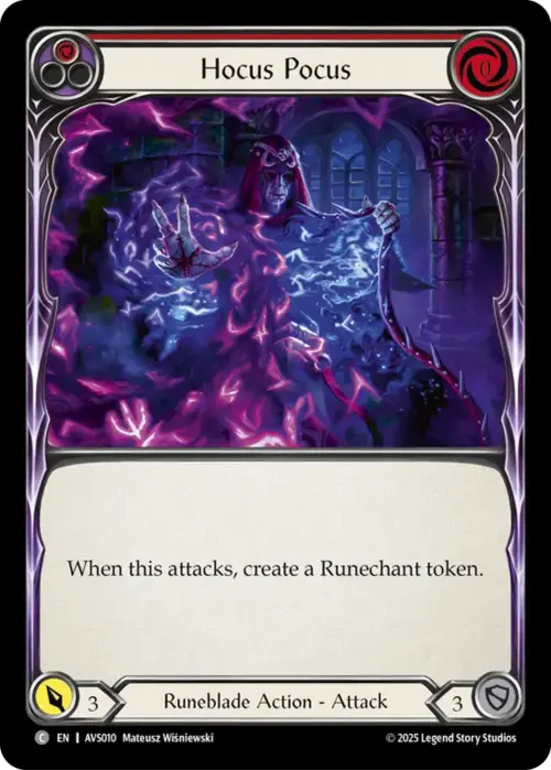 Hocus Pocus - Red Card Front