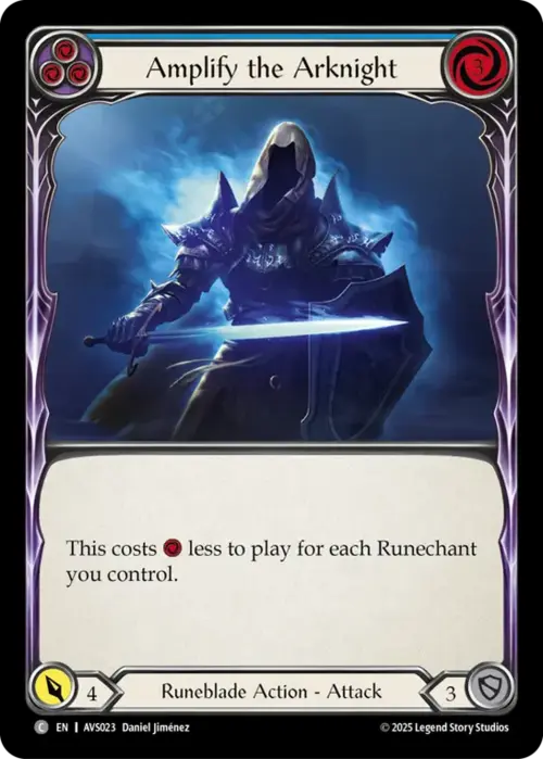 Amplify the Arknight - Blue Card Front
