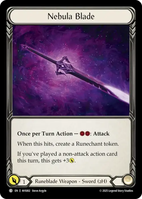 Nebula Blade Card Front