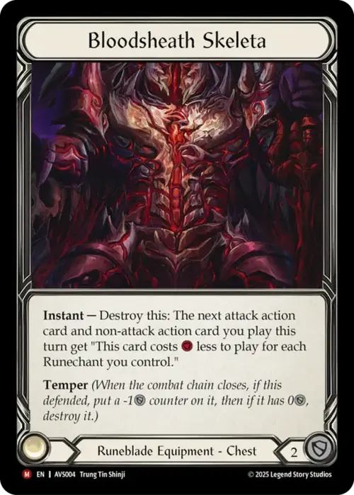 Bloodsheath Skeleta Card Front