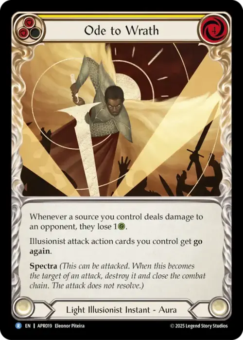 Ode all'Ira Card Front