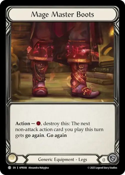 Mage Master Boots Card Front