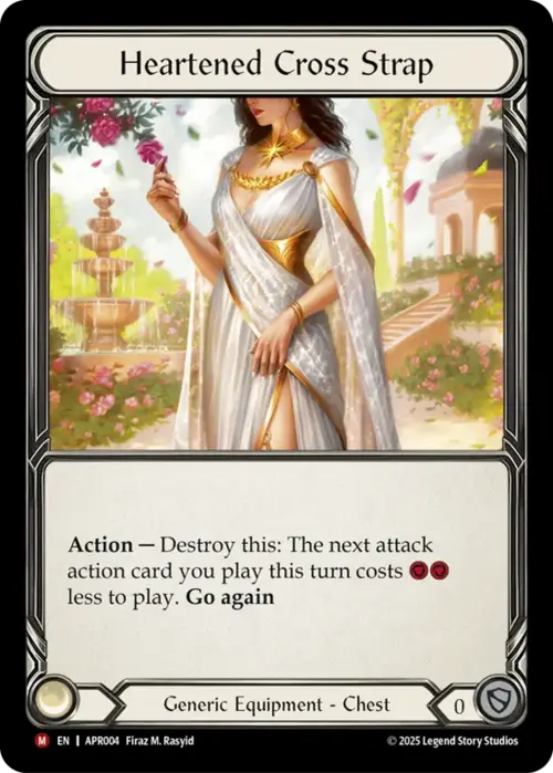 Heartened Cross Strap Card Front