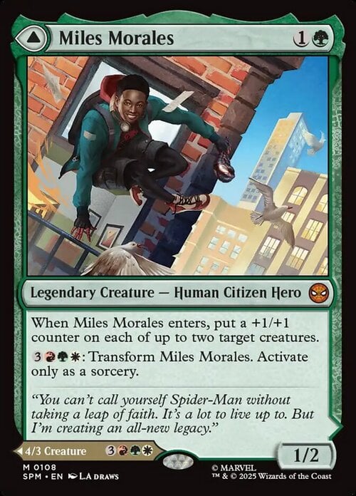 Miles Morales // Ultimate Spider-Man Card Front