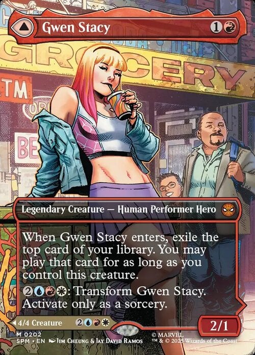 Gwen Stacy // Ghost-Spider Card Front