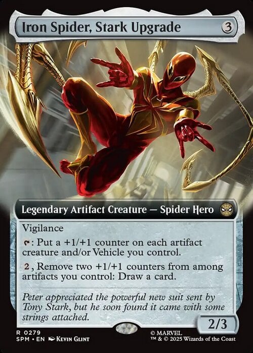 Iron Spider, Stark Upgrade Card Front