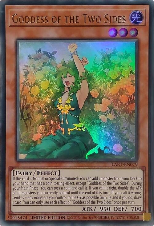 Goddess of the Two Sides Card Front