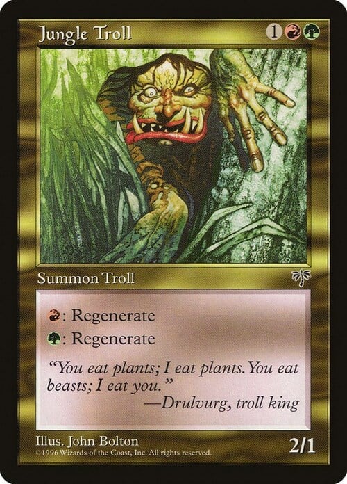 Jungle Troll Card Front