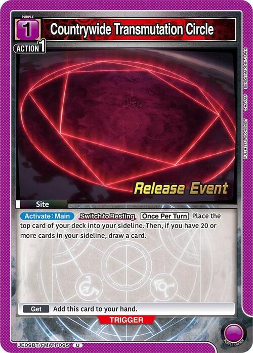 Countrywide Transmutation Circle Card Front
