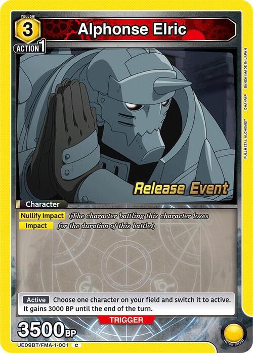 Alphonse Elric Card Front