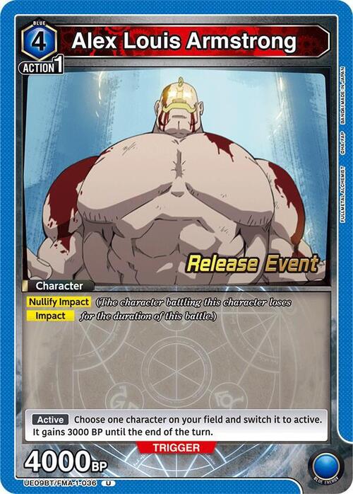 Alex Louis Armstrong Card Front