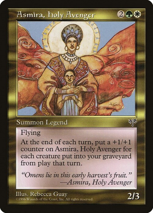 Asmira, Holy Avenger Card Front