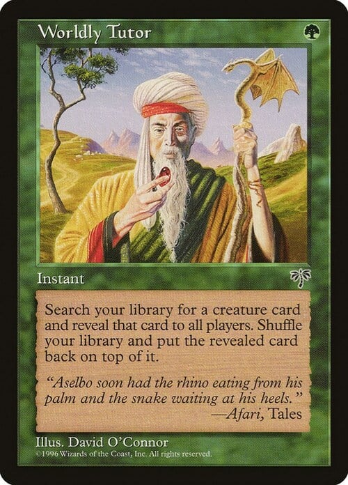 Worldly Tutor Card Front