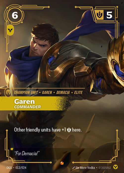 Garen - Commander Card Front