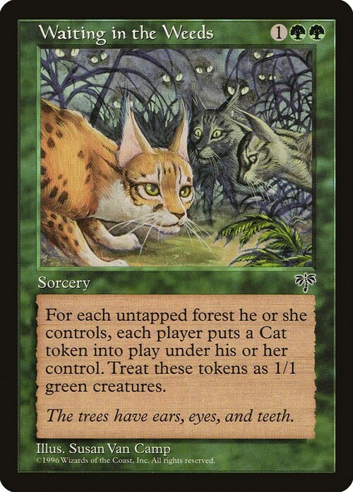 Waiting in the Weeds Card Front