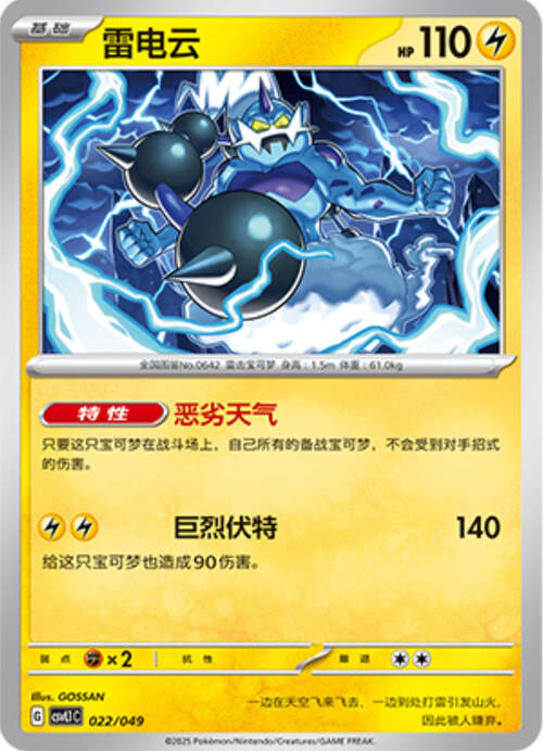 Thundurus Card Front