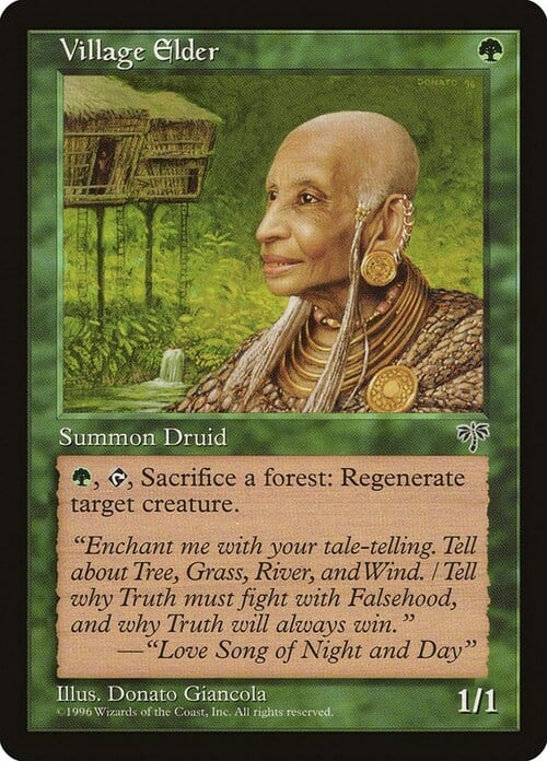 Village Elder Card Front