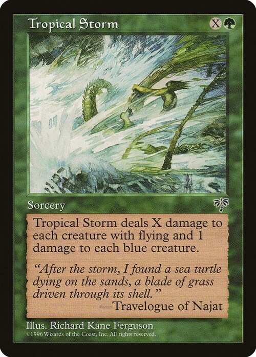 Tropical Storm Card Front
