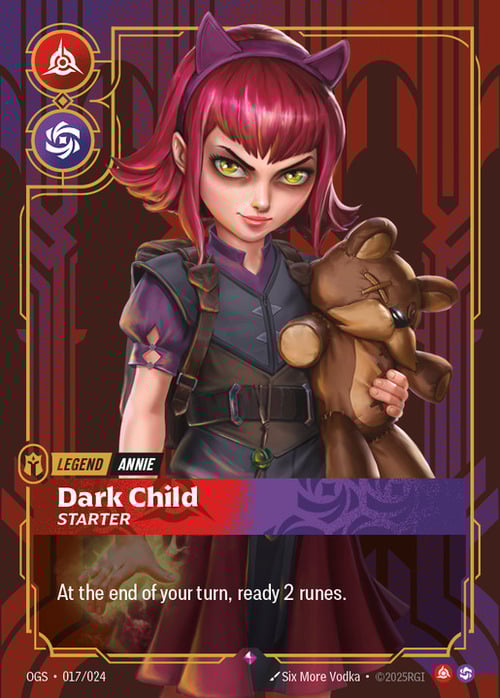Annie - Dark Child Card Front
