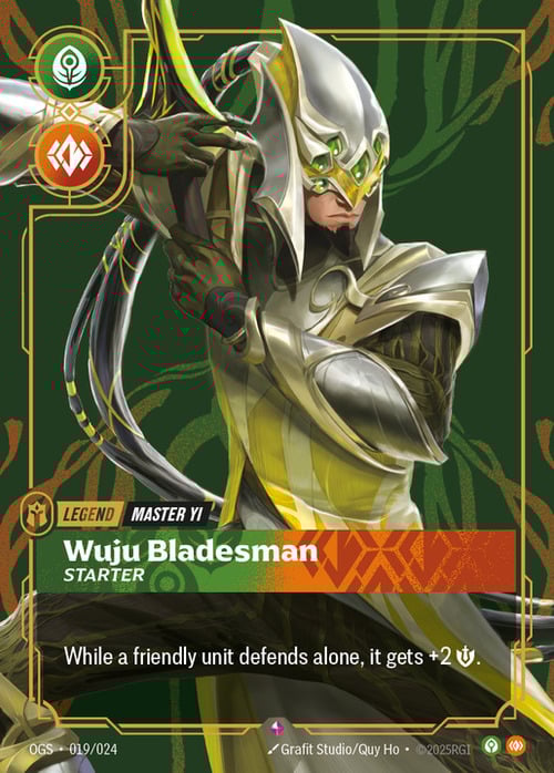 Master Yi - Wuju Bladesman Card Front