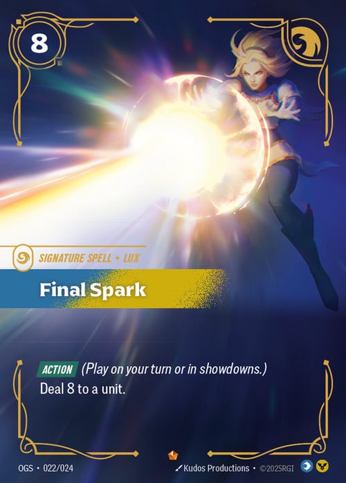 Final Spark Card Front