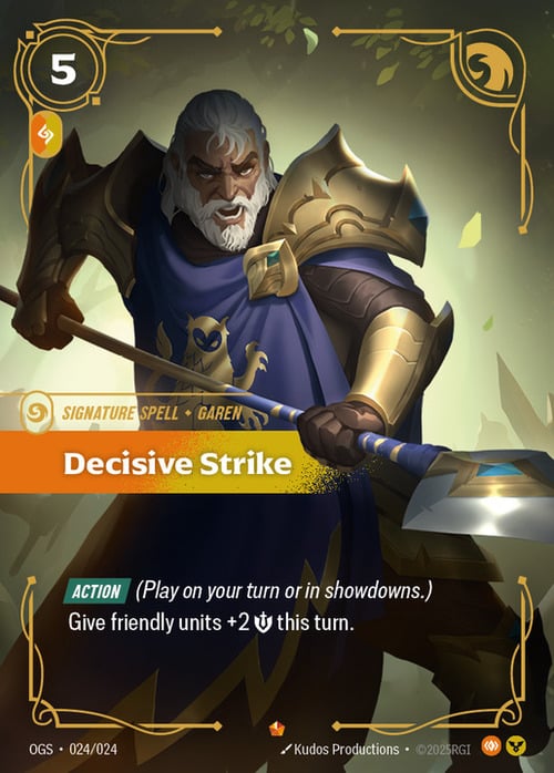 Decisive Strike Card Front