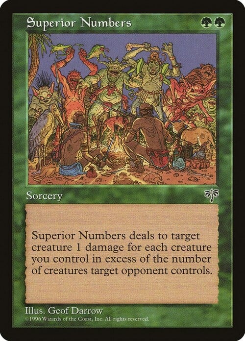 Superior Numbers Card Front
