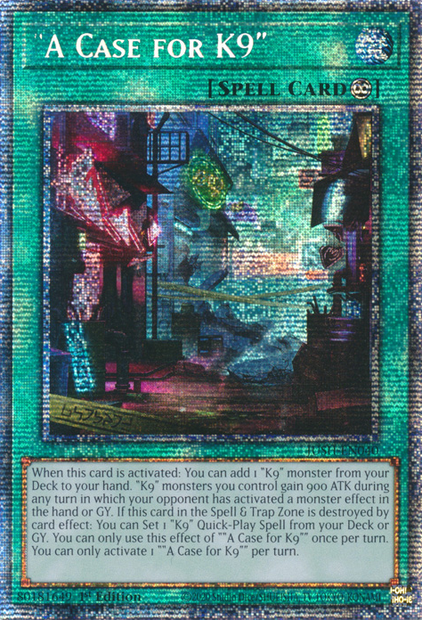 "A Case for K9" Card Front