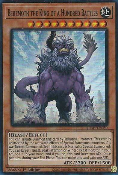 Behemoth the King of a Hundred Battles Card Front