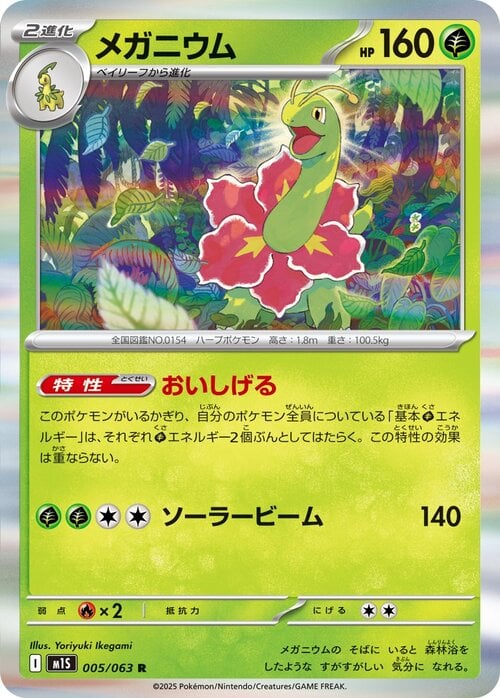 Meganium Card Front