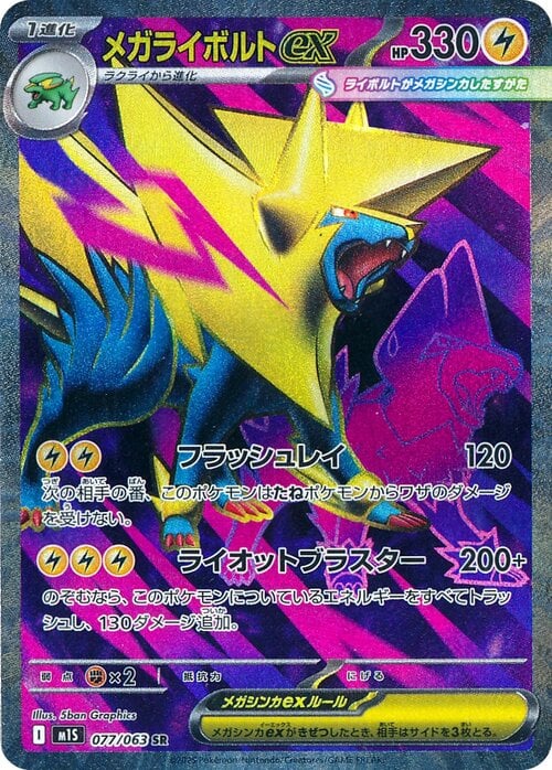 Mega Manectric ex Card Front