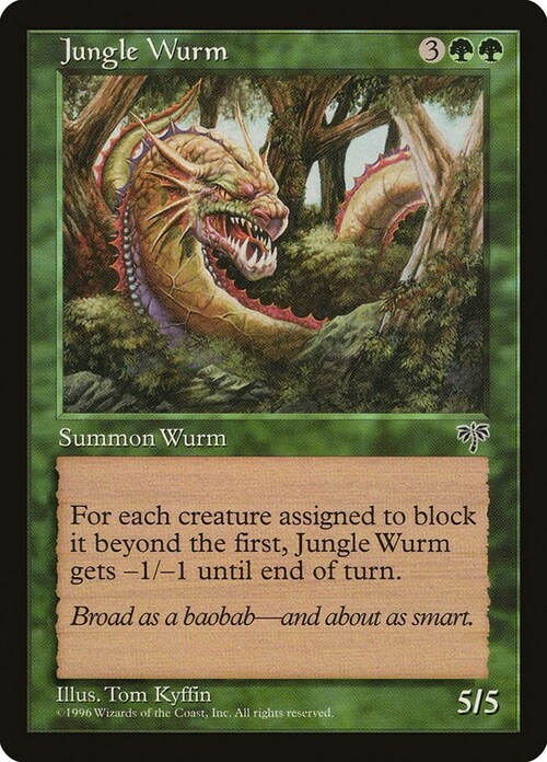 Jungle Wurm Card Front