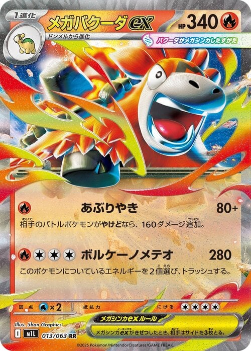 Mega Camerupt ex Card Front