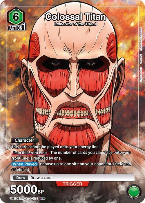 Colossal Titan Card Front