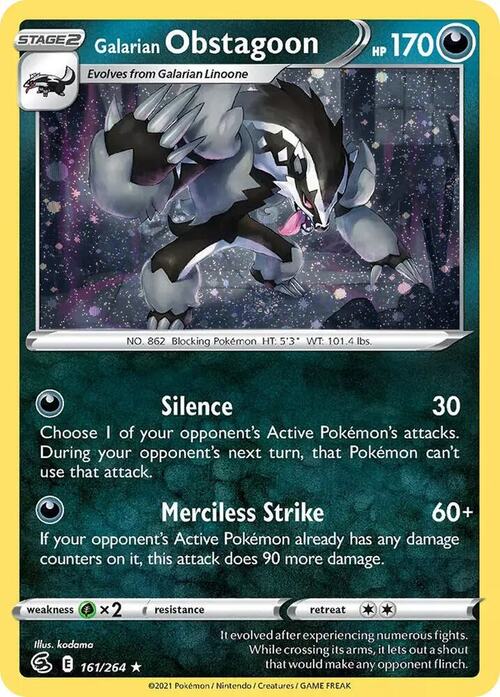 Galarian Obstagoon Card Front