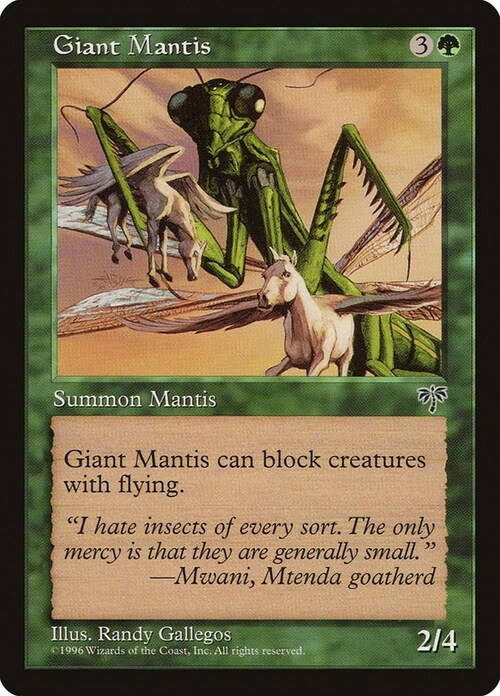 Giant Mantis Card Front