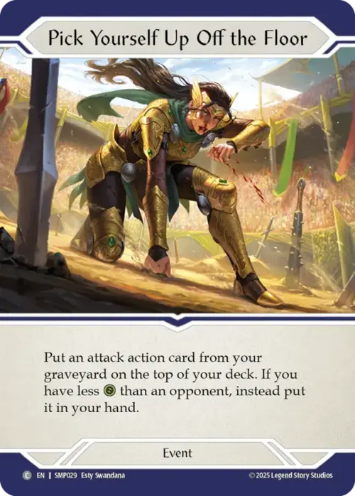 Pick Yourself Up Off the Floor Card Front