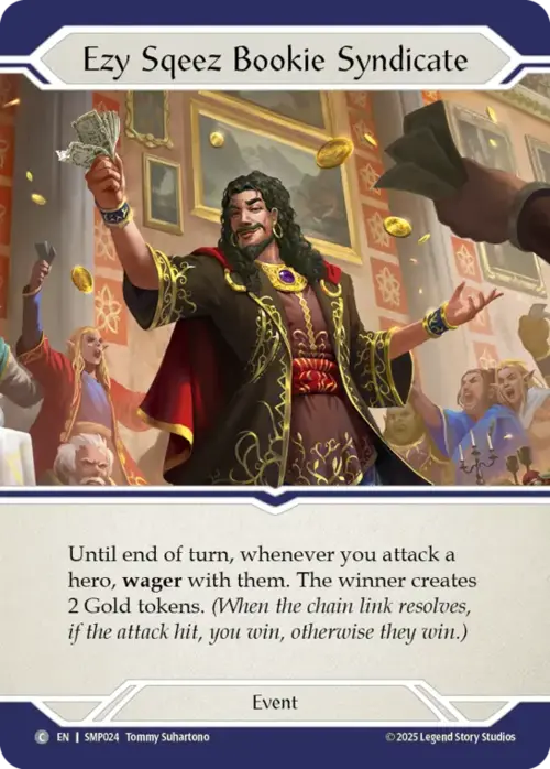 Ezy Sqeez Bookie Syndicate Card Front