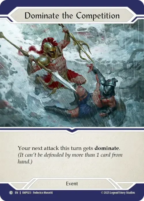 Dominate the Competition Card Front