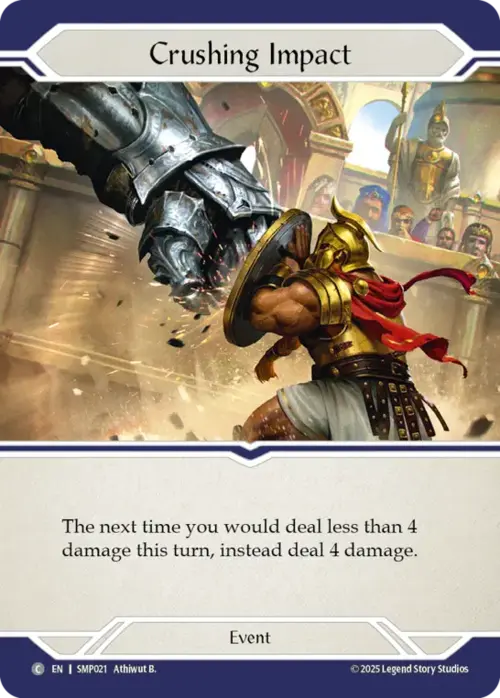 Crushing Impact Card Front