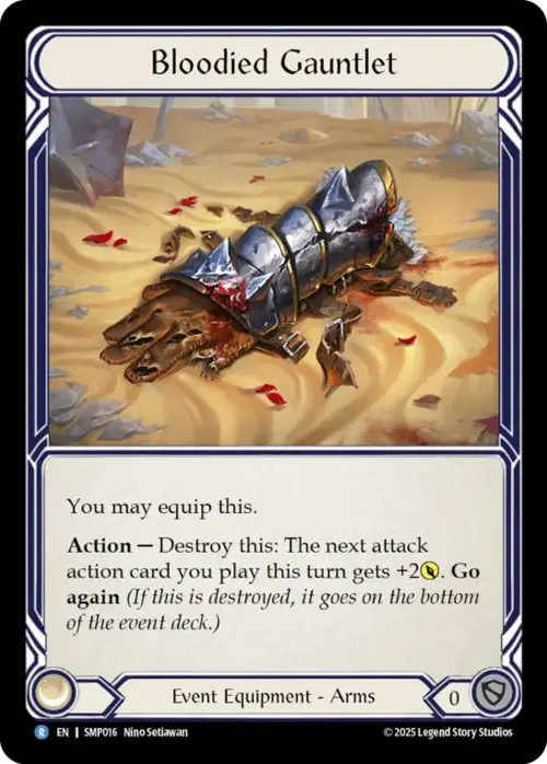 Bloodied Gauntlet Card Front