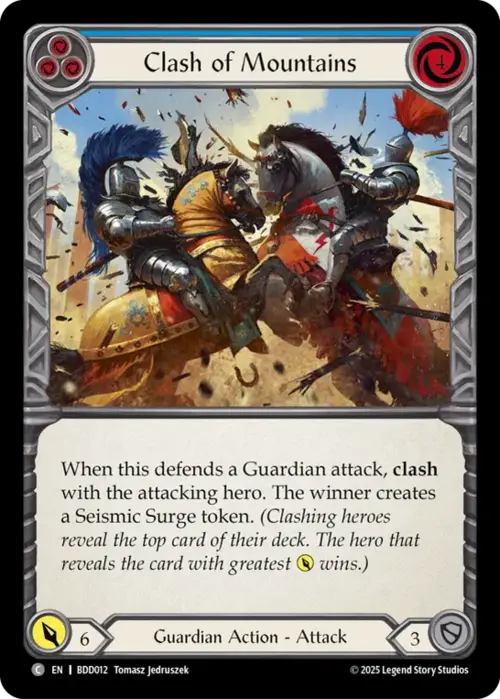 Clash of Mountains Card Front