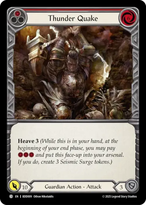 Thunder Quake Card Front
