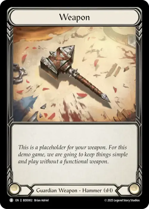 Placeholder Weapon Card Front