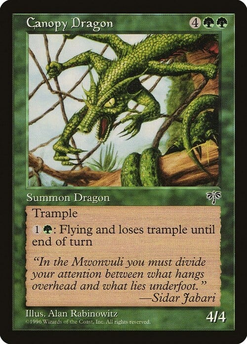 Canopy Dragon Card Front