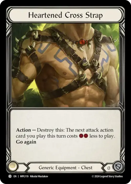 Heartened Cross Strap Card Front